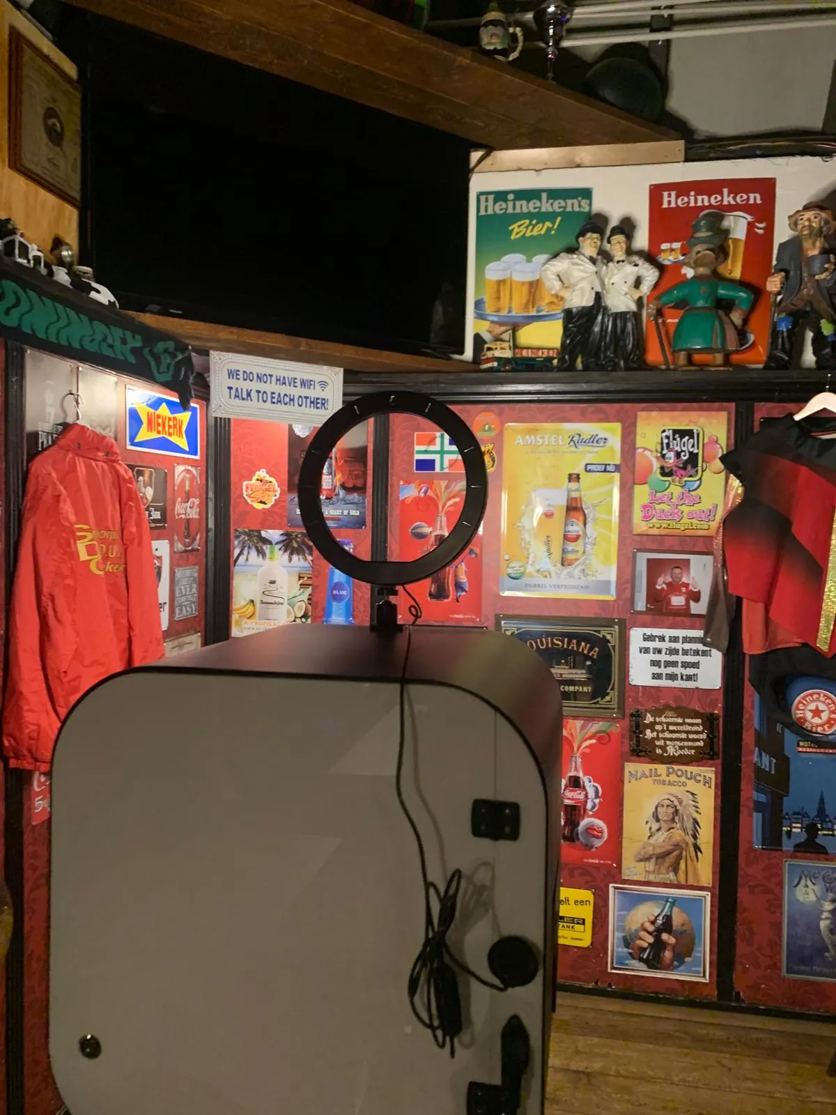 Photobooth van Grunn Fotofunn op een evenementlocatie