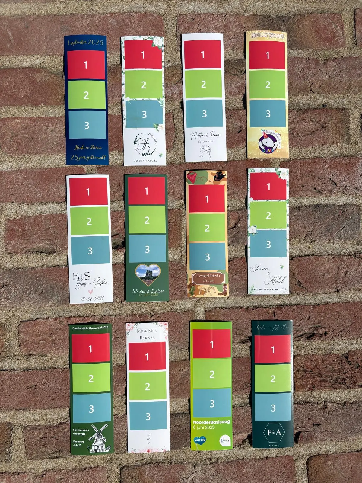 Persoonlijke fotostrips als herinnering aan een evenement