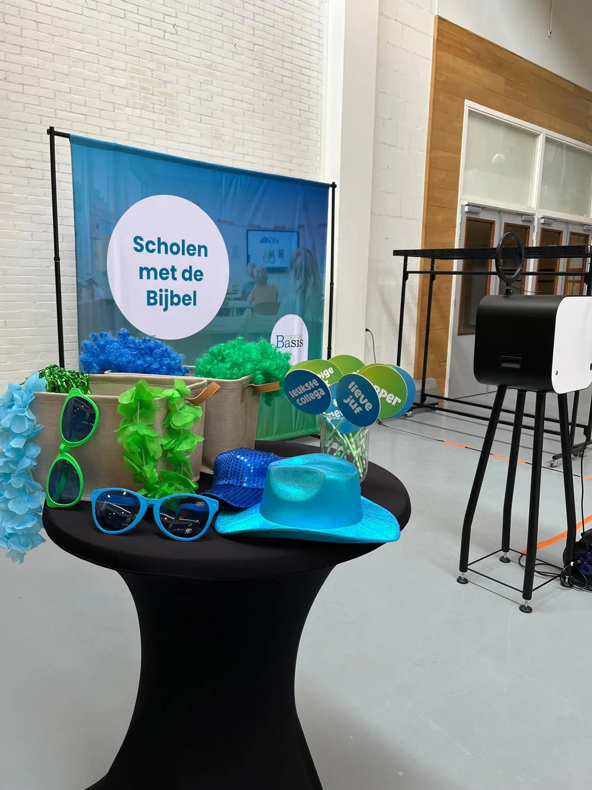 Photobooth van Grunn Fotofunn op een evenementlocatie