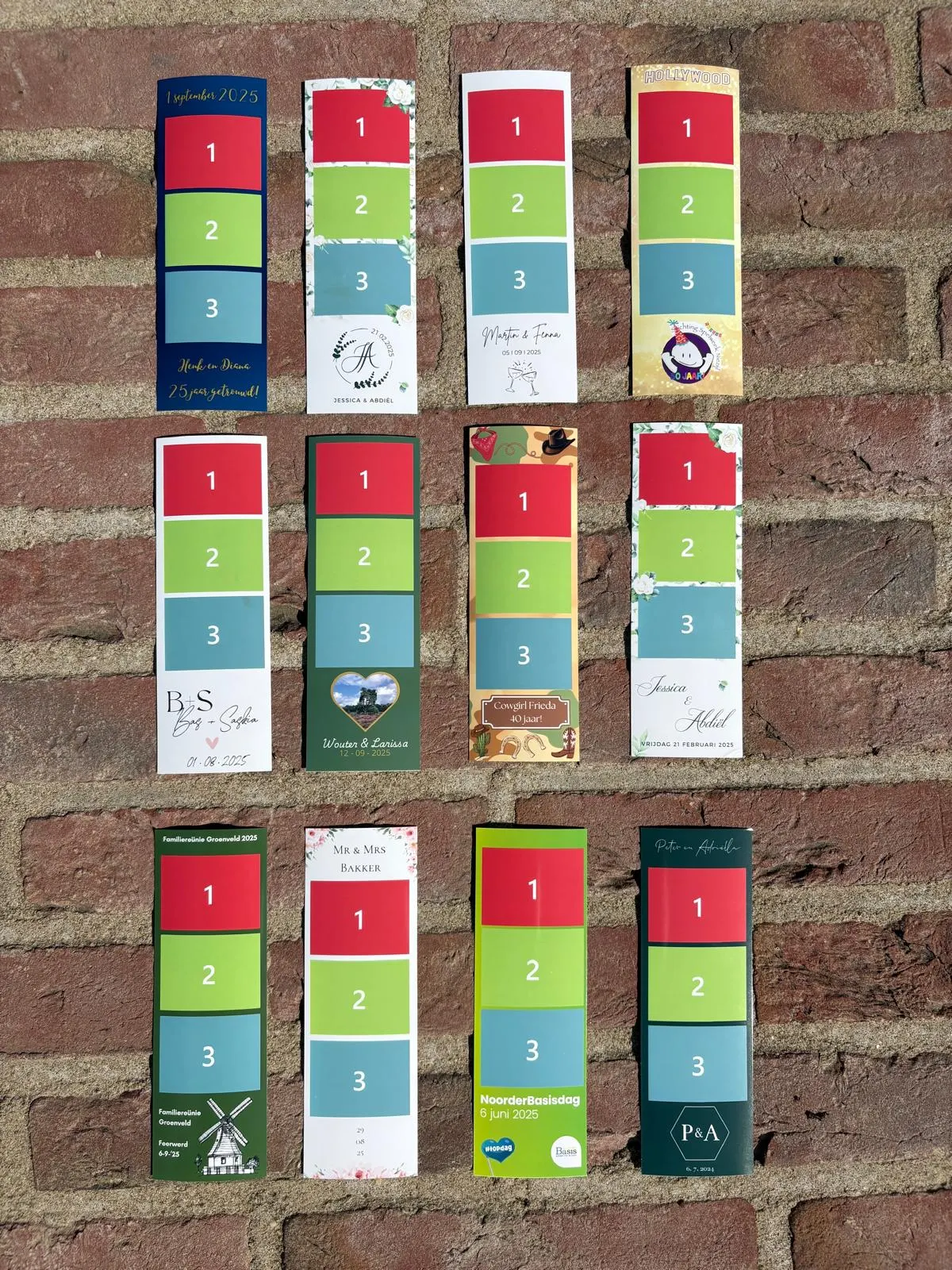 Persoonlijke fotostrips als herinnering aan een evenement