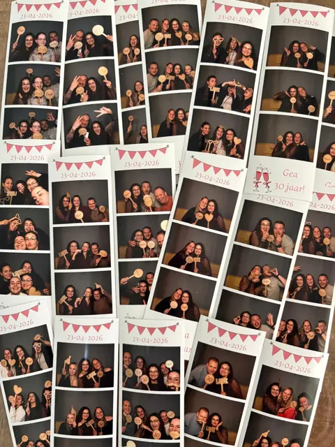 Persoonlijke fotostrips als herinnering aan een evenement