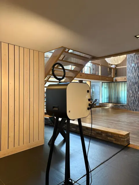 Photobooth van Grunn Fotofunn op een evenementlocatie